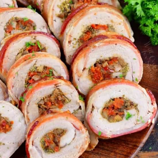 Italian Stuffed Pork Tenderloin