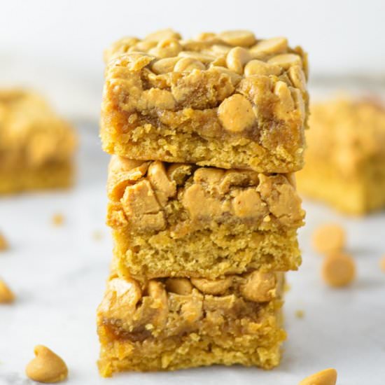 Brown Butter Peanut Butter Blondies