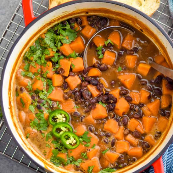 Vegan Black Bean Soup