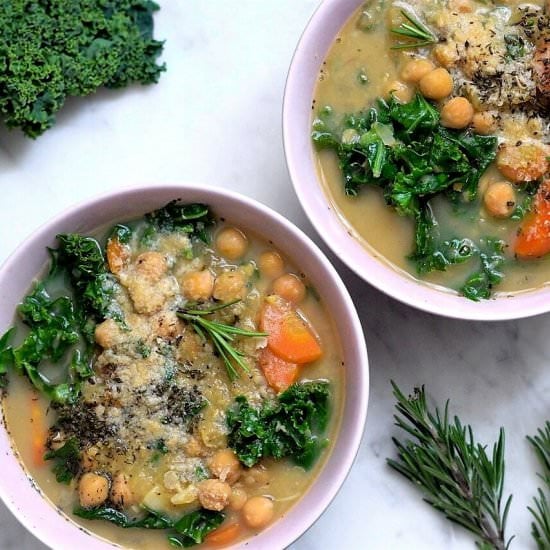 Tuscan Kale and Chickpea Soup