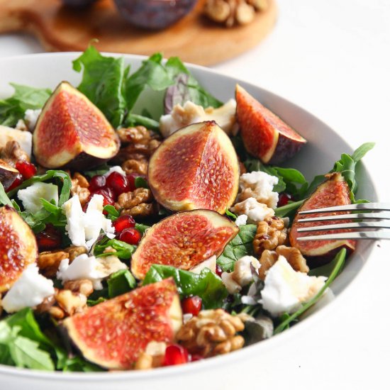 Vegan Fig & Pomegranate Salad