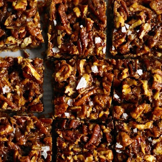 maple rosemary pecan squares