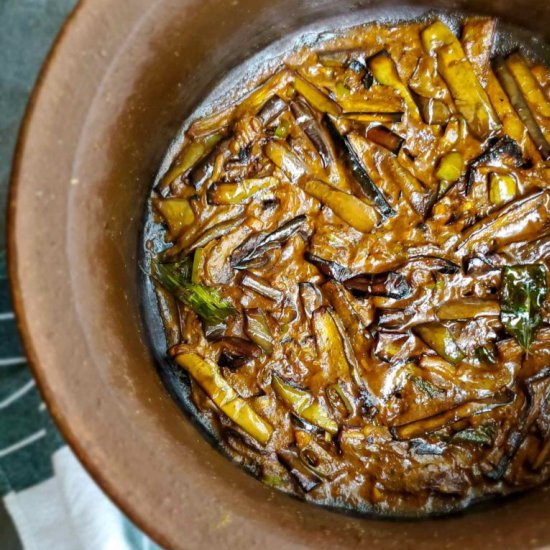 Sri Lankan Fried Eggplant Curry