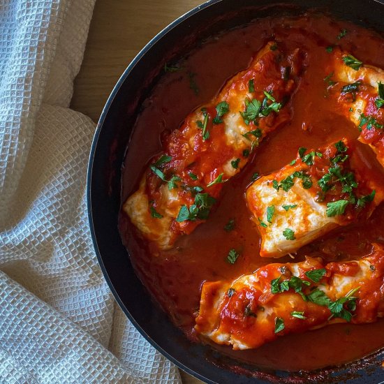 Cod with Thyme and Tomato