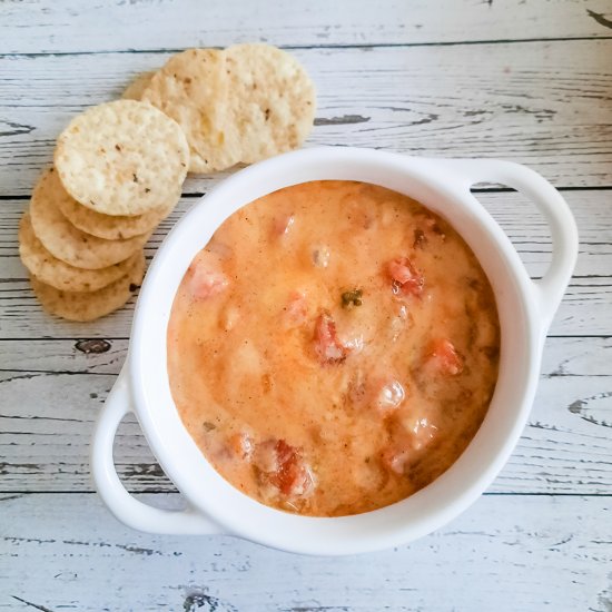 Air Fryer Smoked Queso Dip