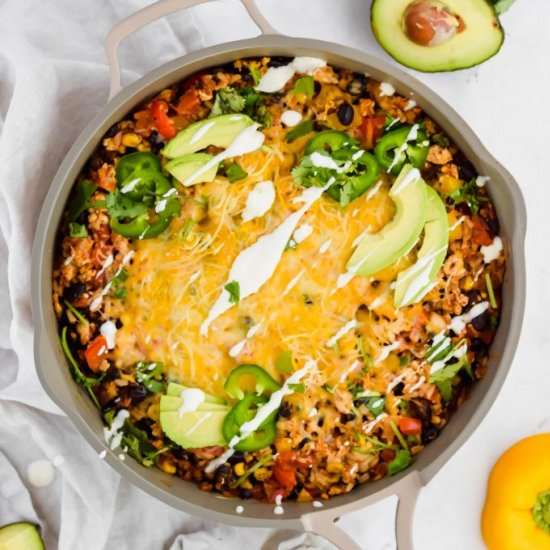 Cheesy Mexican Chicken Skillet