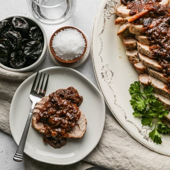 Pork Tenderloin with Prune Sauce