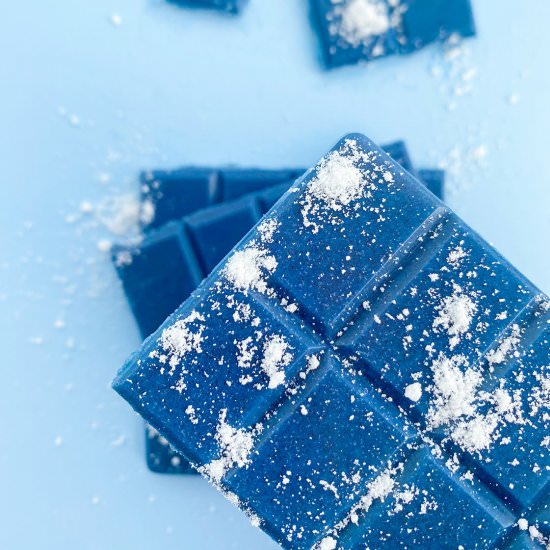 Blue Chocolate (vegan, sugar-free)