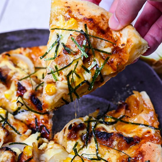 Japanese Teriyaki Chicken Pizza