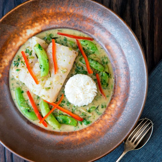 Thai Green Fish Curry with Cod Loin