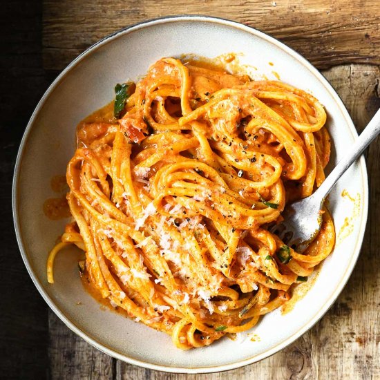 Pasta with Nduja Tomato Cream Sauce