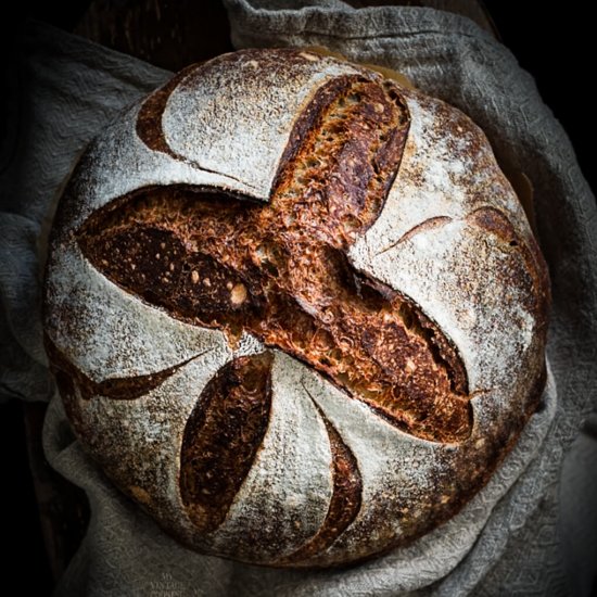 Guinness Buckwheat Sourdough