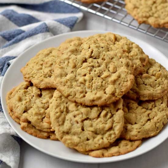 GF Peanut Butter Oatmeal Cookies