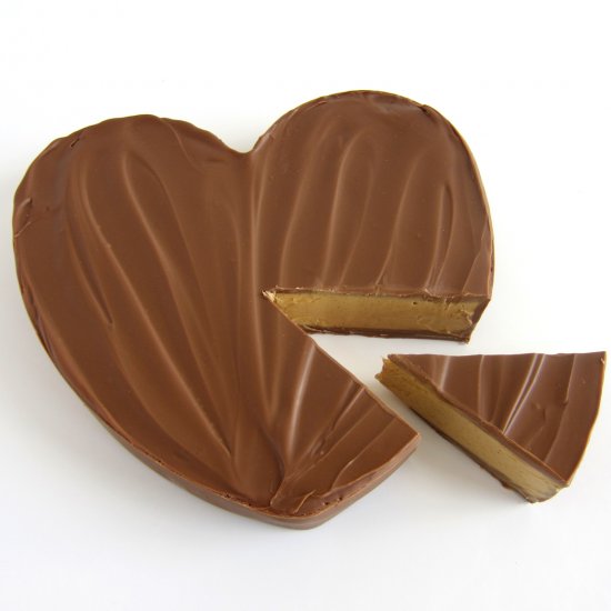 Giant Peanut Butter Cup Heart