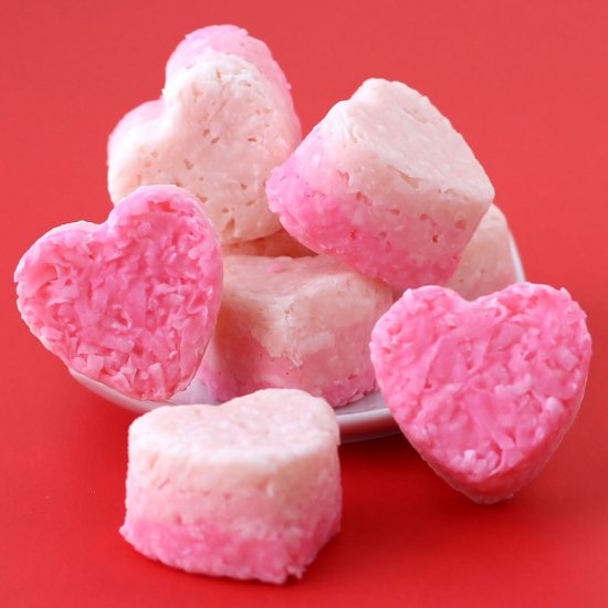 Coconut Candy Hearts