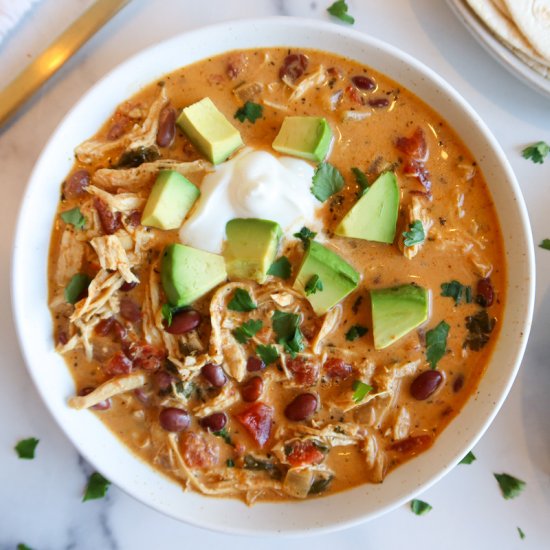 Creamy Chicken Taco Soup