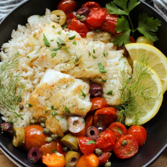 Mediterranean Baked Fish