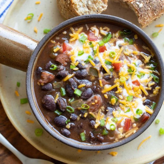 Instant Pot Black Bean Soup