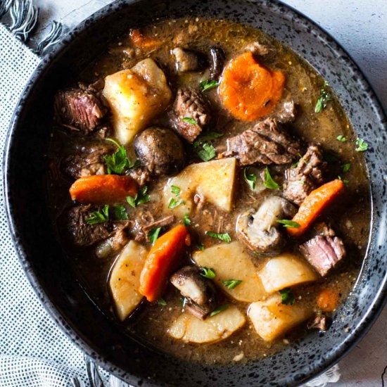 Beef Stew With Mushrooms