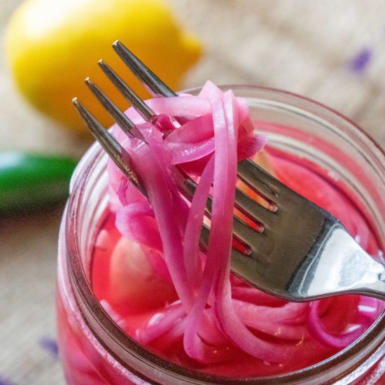 Simple Pickled Red Onions