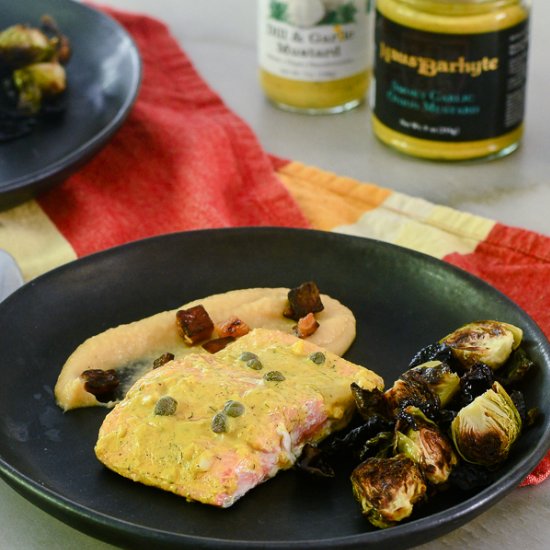 Easy Baked Mustard Salmon