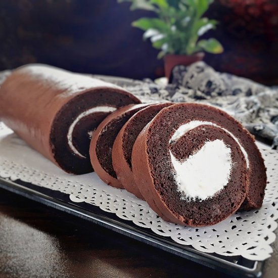 Simply Delish Chocolate Roll Cake