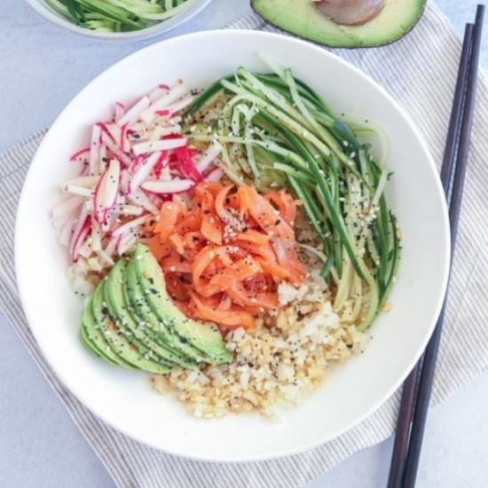 15-Minute Low Carb Sushi Bowl