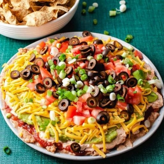 Easy 7 Layer Taco Dip Appetizer