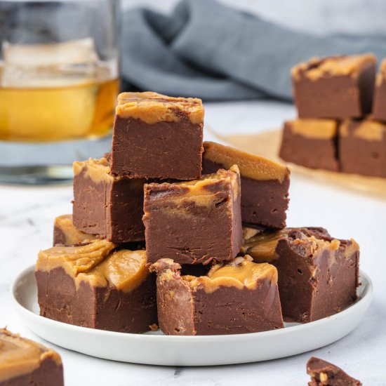 Peanut Butter Whiskey Fudge