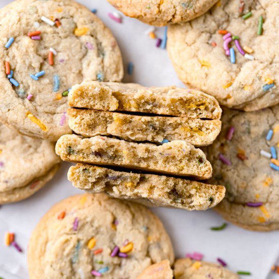 Birthday Cake Sugar Cookies