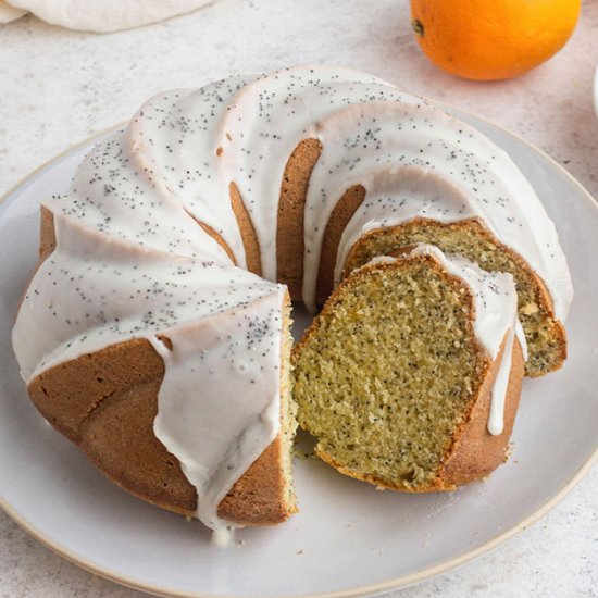 Orange Poppy Seed Pound Cake