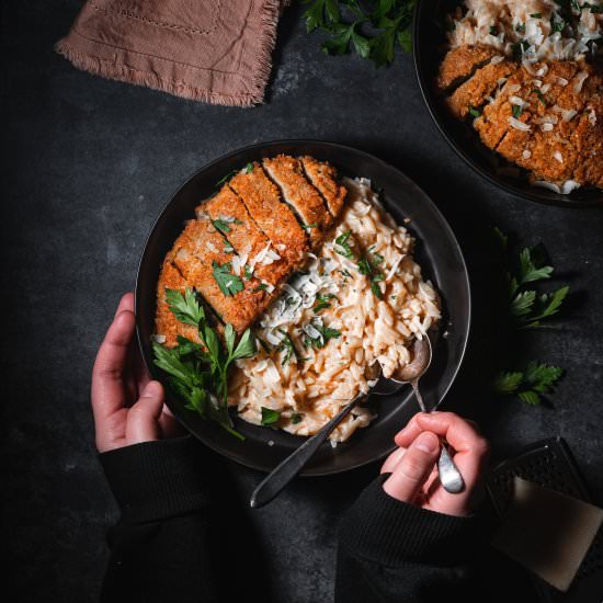 Garlic Parmesan Orzo