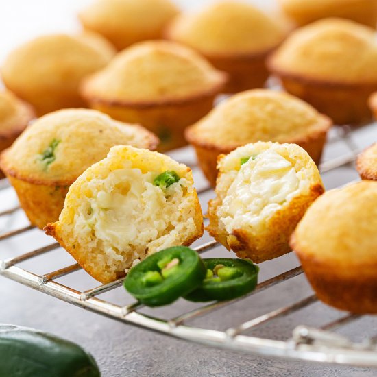 Mini Jalapeno Cornbread Muffins