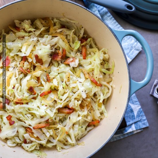 Fried Cabbage with Bacon