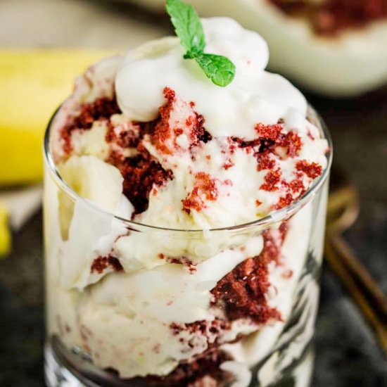 Red Velvet Banana Pudding