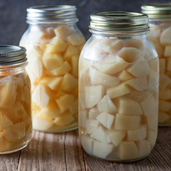 Canning potatoes