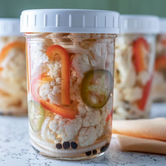 Quick Pickled Cauliflower