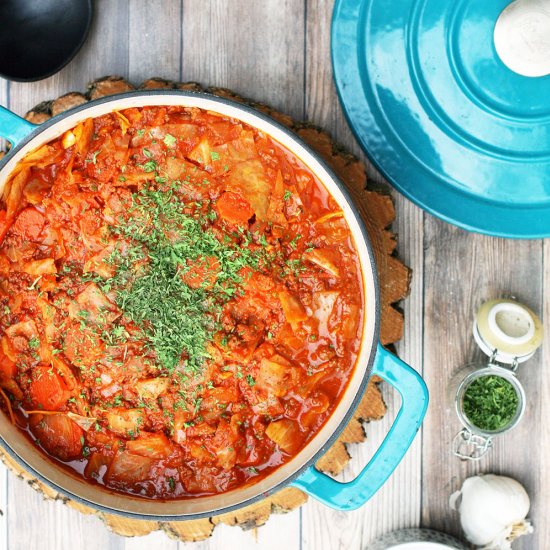 Paleo Cabbage Roll Soup