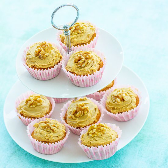 Easy Coffee and Walnut Cupcakes