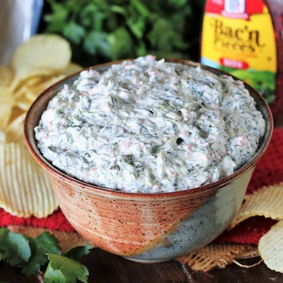 Bacon-Ranch Spinach Dip