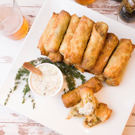 Dublin Coddle Egg Rolls