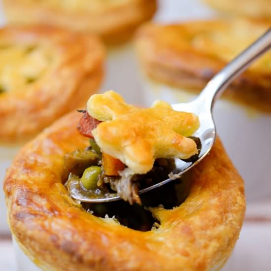 Mini Steak + Stout Pies