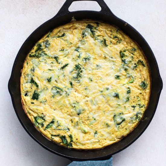 Kale Potato and Onion Frittata