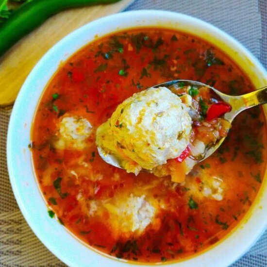 Romanian Meatball Soup