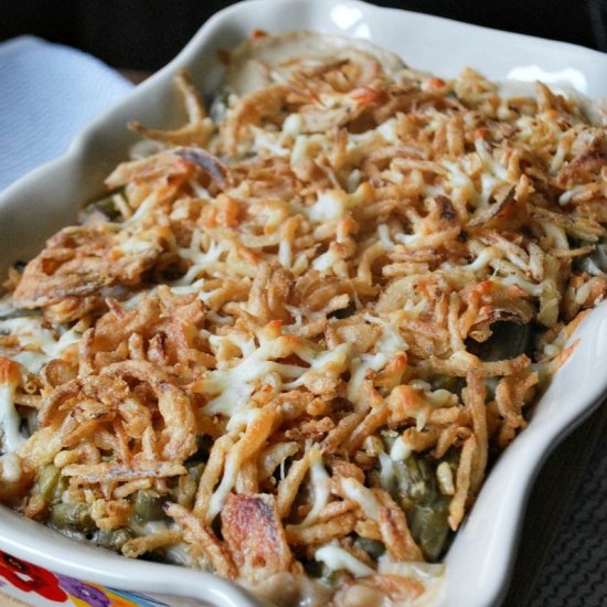 Mushroom Onion Green Bean Casserole