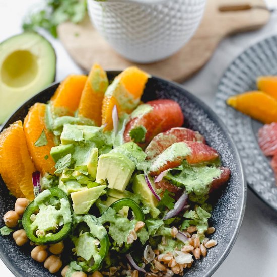 Citrus Avocado Jalapeno Bowl