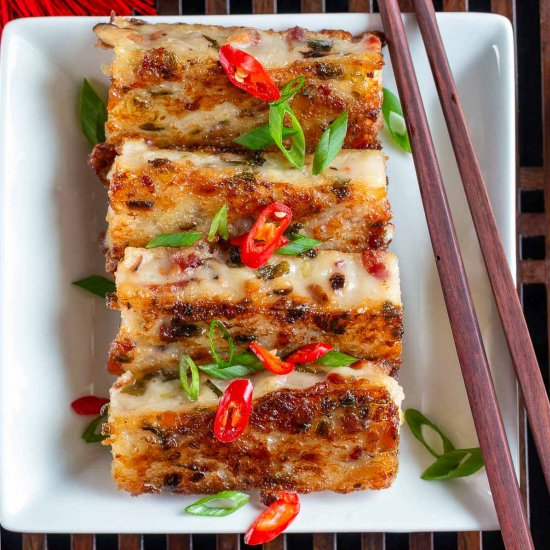 Daikon Bacon Radish Cake