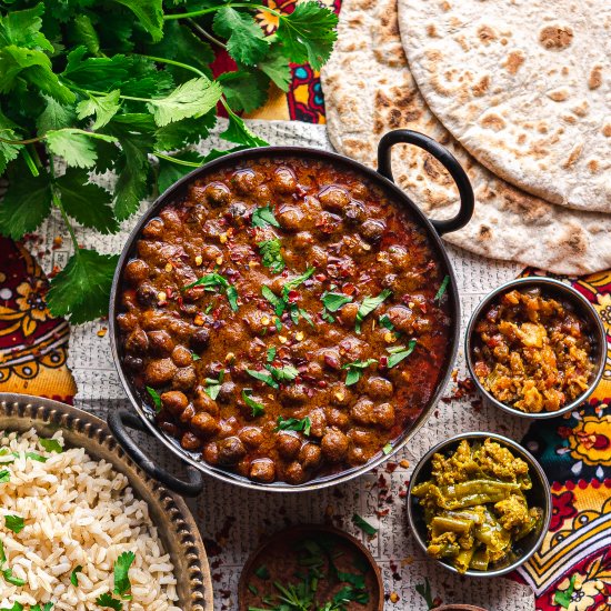 Black chickpea curry – kala chana