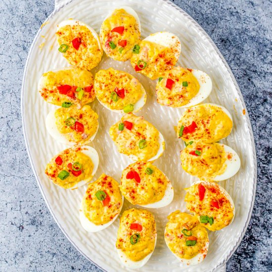 Pimento Cheese Deviled Eggs