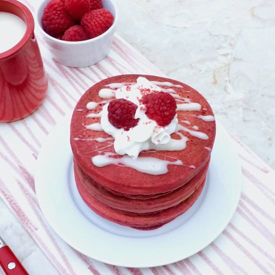 Red Velvet Pancakes